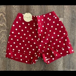 Lindy Bop Red Polka Dot High Waist Shorts